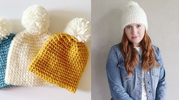 Spiral Front Loop Single Crochet Hat
