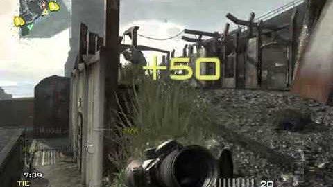 MW3 - Default Barrett Class QS and HS + Triple Kill