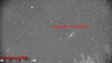 Pointed The Infrared Camera at Andromeda and Horsehead Nebula Videoed Large Flares in Space As Well