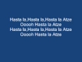 Die atzen  hasta la atze lyrics