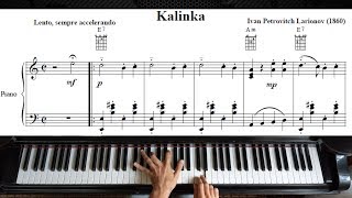 Kalinka - Piano Tutorial (with Sheet Music)