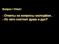 Из чего состоит душа и дух? Я. Я. Янц. МСЦ ЕХБ,