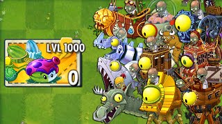 All THROW Plants LEVEL 1000 -vs All Final Boss - Plants vs Zombies 2 Mod