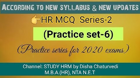 Net 2020 hr expected mcq | UPRVUNL Aro practice MCQ | human resource code 55|HR previous year paper