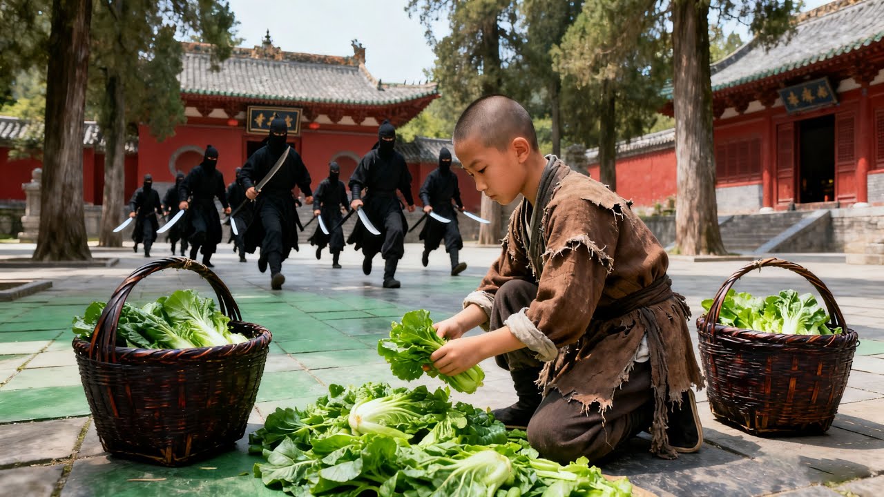 功夫電影！給少林寺送青菜的鄉下少年竟是隱藏的功夫大師！ 💥 #中国电视剧 #KungFu #Martial Arts Movies