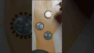 Very Easy Coins Mehndi Design Trick #shorts #viral #youtubeshorts #shortvideo #viralvideo #subscribe