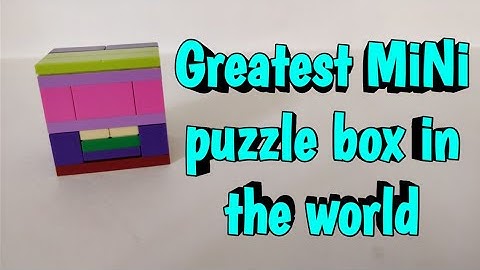 Greatest MiNi LEGO puzzle box in the world