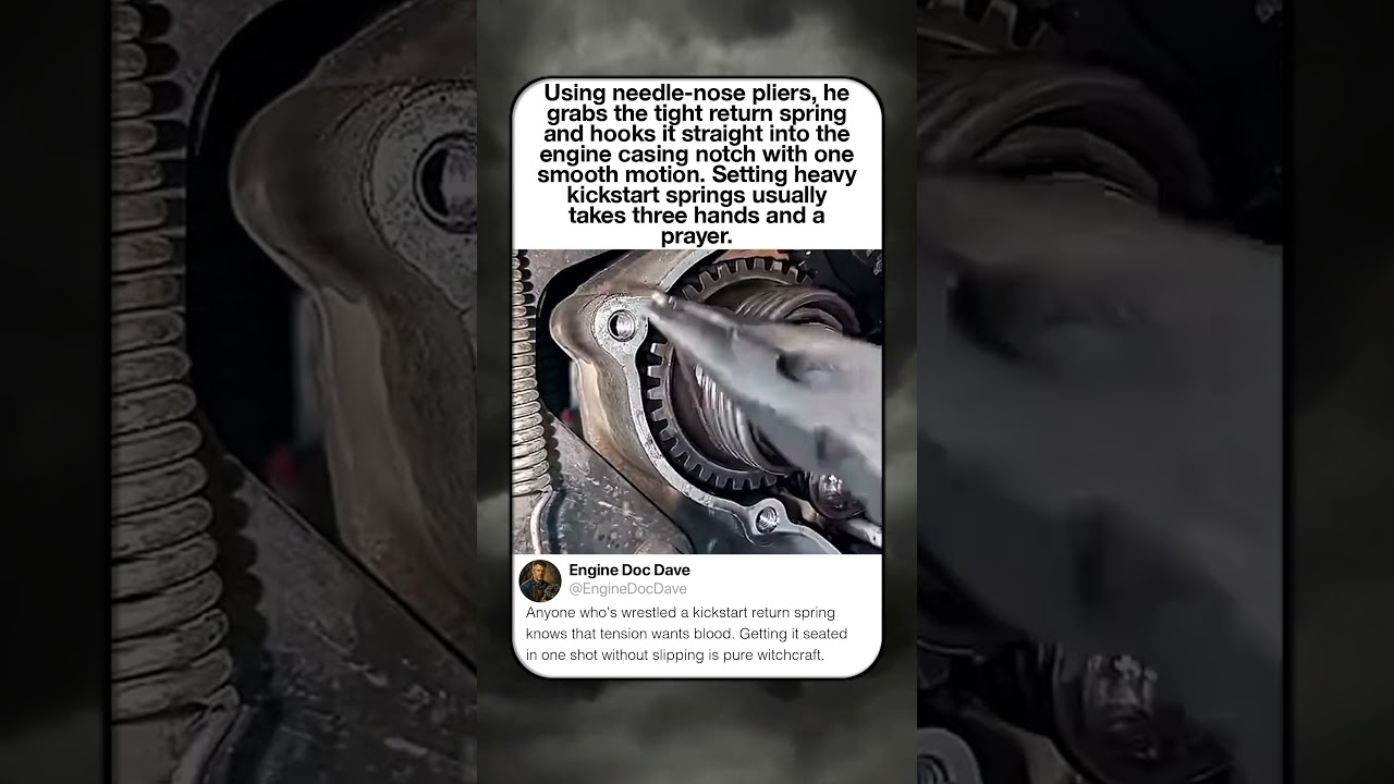 Watch INSTALLING A MOTORCYCLE KICKSTART SPRING CLEANLY on YouTube Watch INSTALLING A MOTORCYCLE KICKSTART SPRING CLEANLY on YouTube