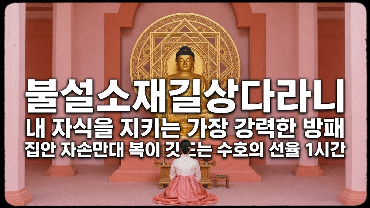 [불설소재길상다라니]  내 자식을 지키는 가장 강력한 방패  |  집안 자손만대 복이 깃드는 수호의 선율 1시간