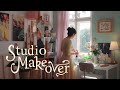 Magic art studio makeover  visite du muse dart  semaine dans ma vie  cosy art vlog