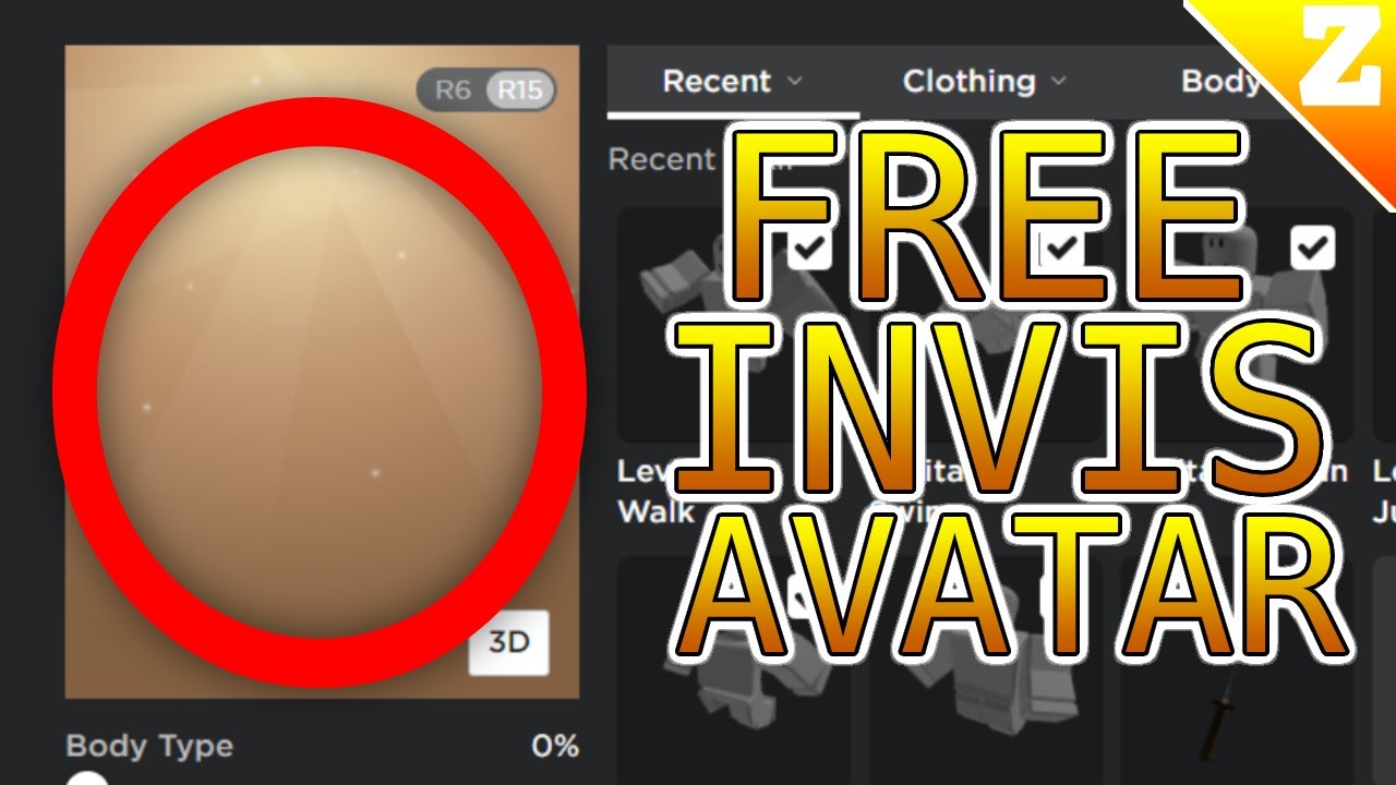 3 WAYS TO BECOME INVISIBLE FOR FREE in ROBLOX! (AVATAR TRICKS ...