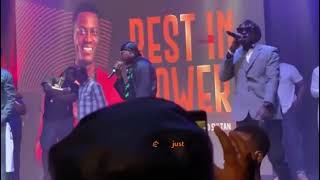 Plantashun Boiz including 2Baba, Faze and Blackface, performs at Late Sound Sultan's memorial