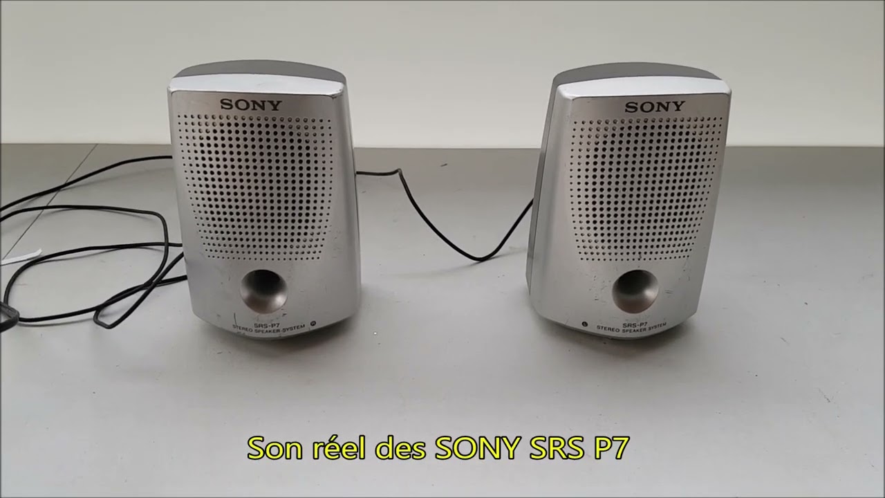 Mini Haut-Parleurs SONY SRS-P7 - YouTube