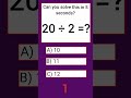 Simple Math Test For Brain Warm-up #mathquiz #maths #mindbendingquiz #quiz #braintestsolution #viral