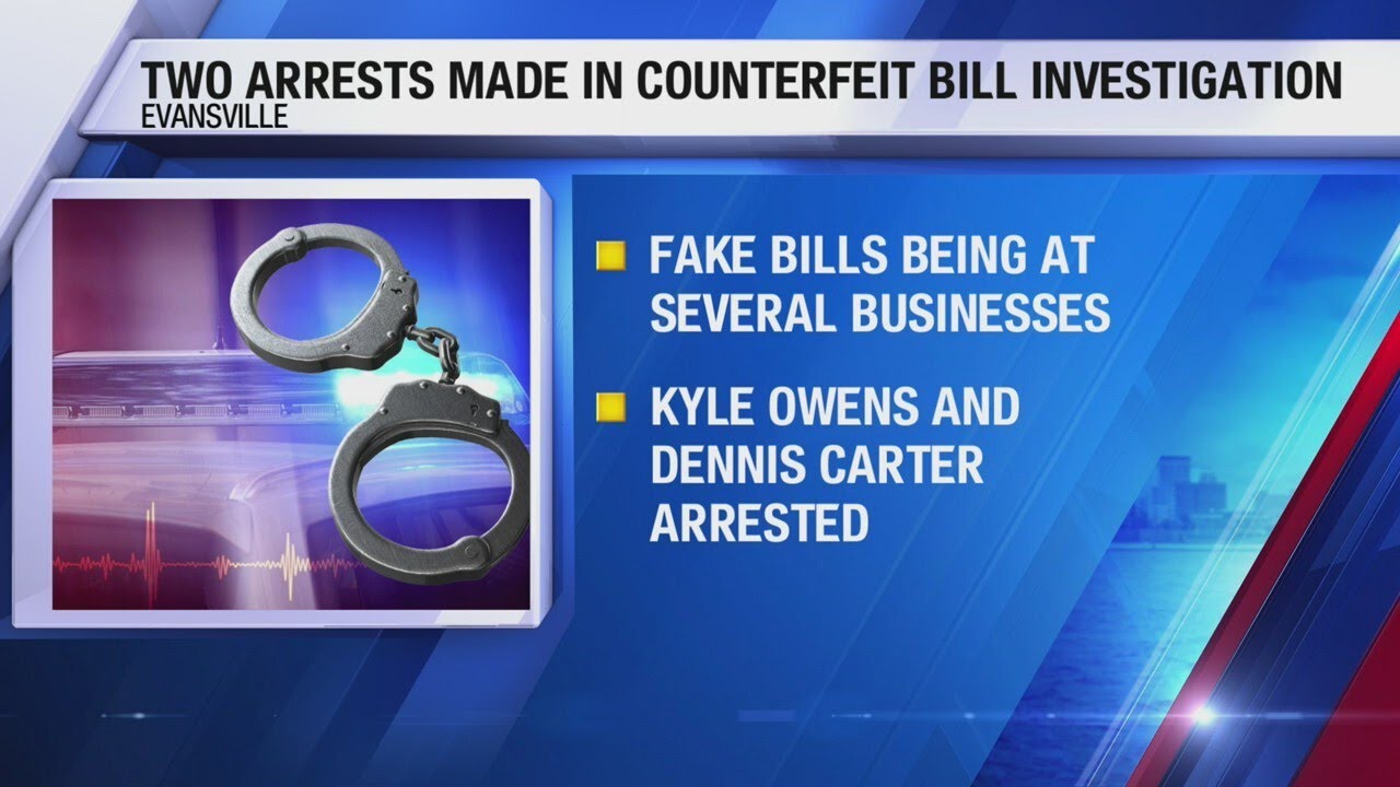 Two arrests made in counterfeit bills investigation - YouTube