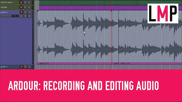 Recording audio and using MIDI in Ardour3: Part 5 - Recording and editing audio