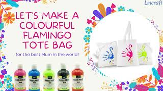 How To Make a Colourful Flamingo Tote Bag for Mum!