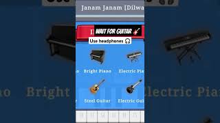 Janam Janam Piano Tutorial Arjit Singh Piano  #music #dj #electronicmusic #shorts #shorsfeeds #edm