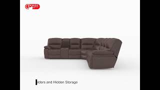 Pecos Power Reclining Sectional