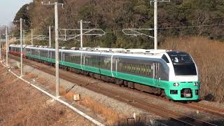 E653系水カツK307編成 佐貫～牛久通過