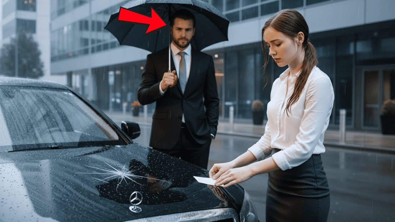 Ragazza Timida Lasciò Un Biglietto Su Un'Auto Graffiata — Senza Sapere Che Apparteneva Al CEO Stesso