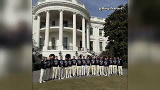 USA men's hockey team at the White House