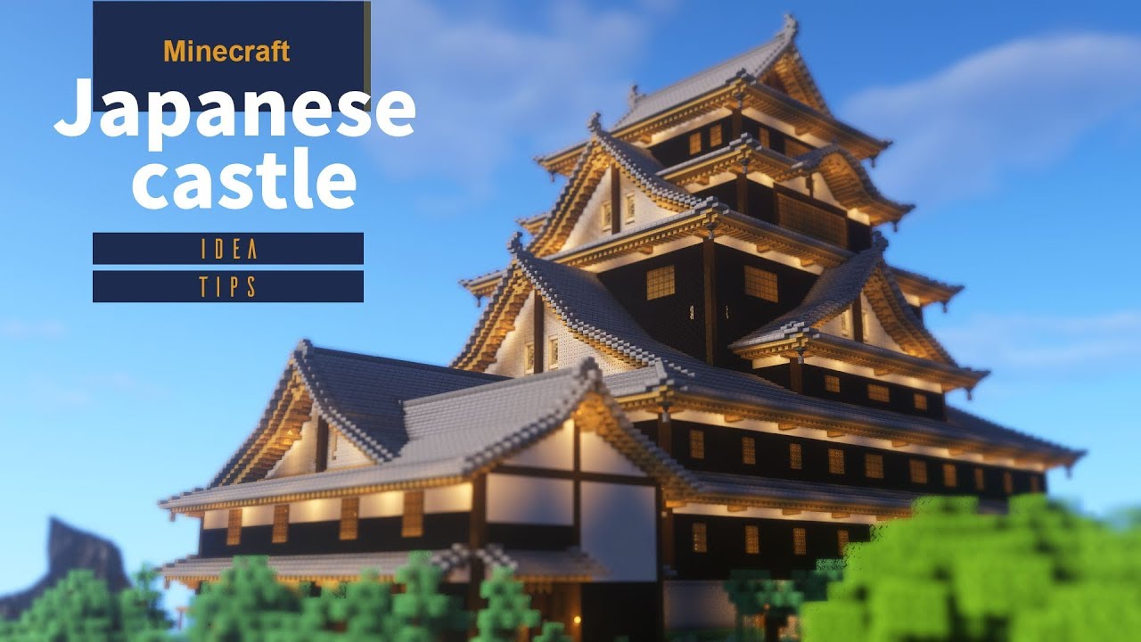 マインクラフト 和風の城を作ってみた 内装あり Minecraft Summary マイクラ動画