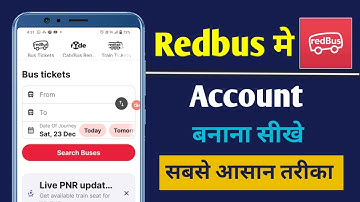 Redbus me Account Kaise Banaye !! How To Make Account On Redbus !! Redbus Me Id  kaise Banaye