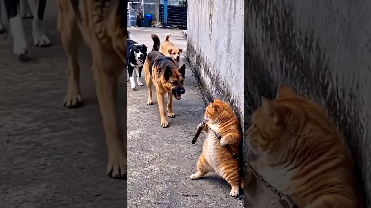 Oh no cat  🤣🤣 #funny #cat  #comedy #trending #youtubeshorts  #shorts #shortvideo #ai #aivideo