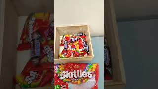 FUN SIZE SKITTLES CANDIES with SWEET SNICKERS AMAZING STORAGE?#shorts