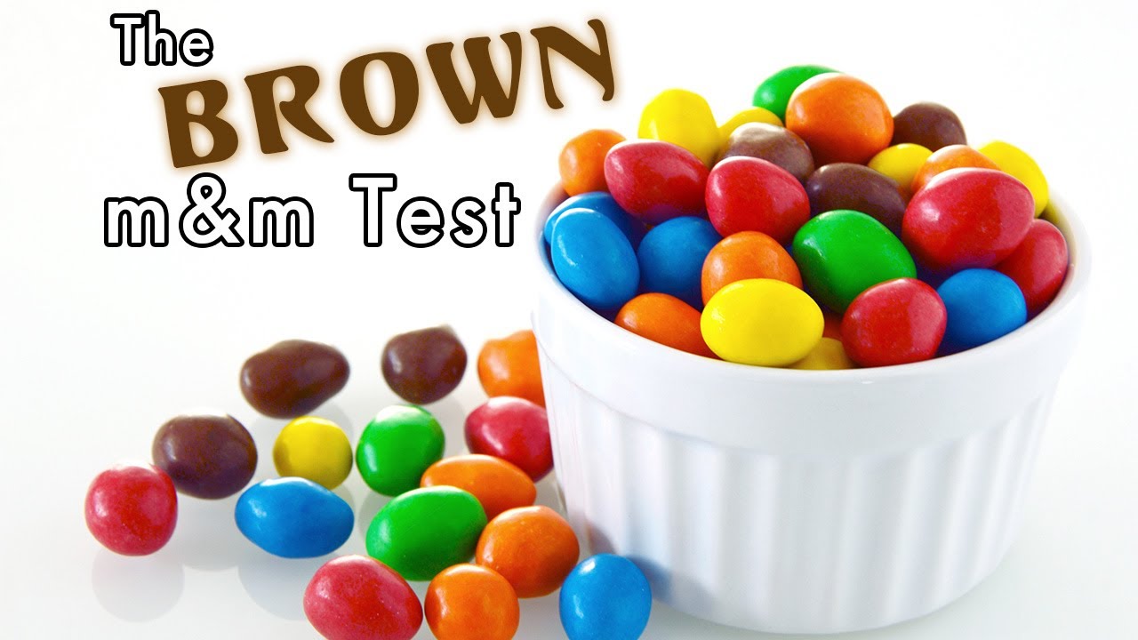 The Brown M&M Test 