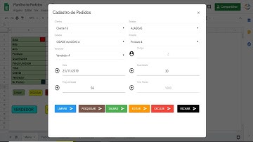 Botão Editar dados com Formulário Google App Script - Planilhas Google - Aula 77