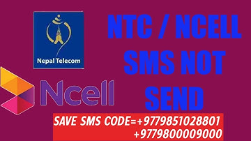 Massages Not sent l sms not send l #Namaste #Ncell SIM #ntc ncl massages sending failed #Solution