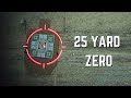 How to zero a red dot sight on ar15 25 yards