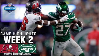 Tampa Bay Buccaneers vs. New York Jets | 2023 Preseason  Week 2 Game Highlights