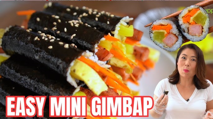 Entertaining with Kimbap Korean Sushi Rolls + VIDEO • Hip Foodie Mom