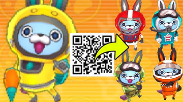 How To Get ALL Usapyon Outfits in Yo-kai Watch Blasters With QR Codes!