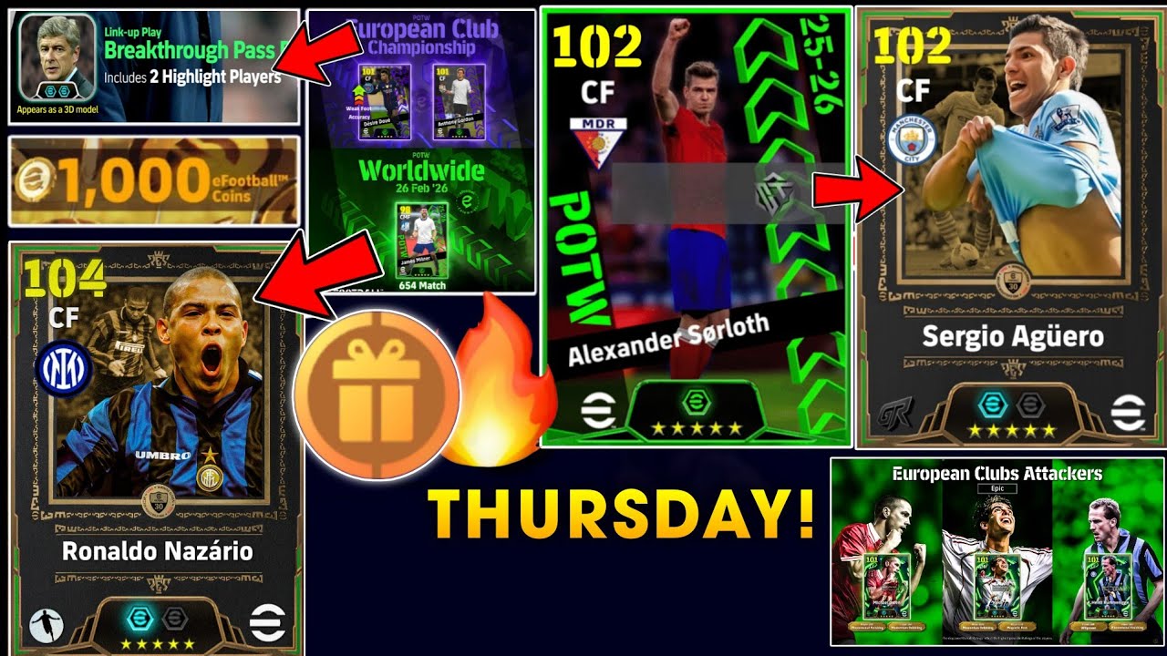 Новое обновление eFootball 2026! Бесплатный эпический 😍 Новая ссылка на сокровища, приз недели по...