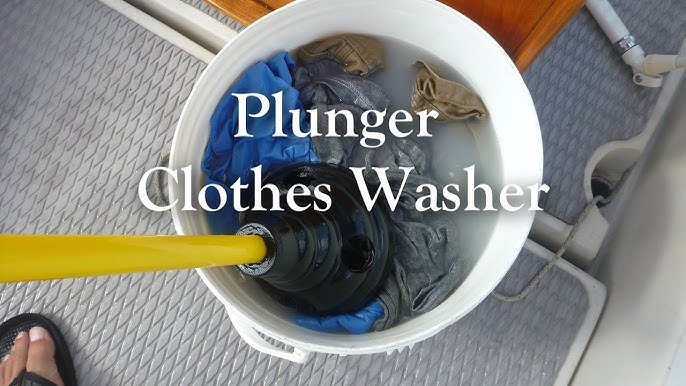 Kit for Hand Washing Clothes  Bucket & Plunger Laundry Washer