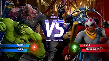 NEMESIS & HULK VS JEDAH & FRANK WEST - Marvel vs. Capcom: Infinite All Characters Unlock