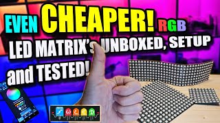 EVEN CHEAPER LED Matrix Panels - Unveiling Brilliance PT2: Unboxing and Live Showcase.