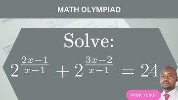 MATH OLYMPIAD (Romanian)📍#EXPONENTIAL EQUATIONS 📍 Problem Solving