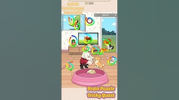 Level 93: Brain Puzzle Tricky Quest: Feed the puppy. how to solve #brainpuzzle #easypuzzles