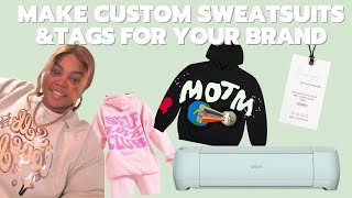 How to Make Custom Sweatshirt and Suits and Tags with Cricut