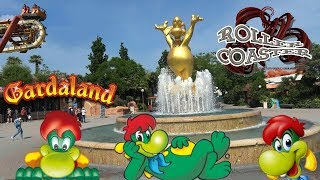 Gardaland complete tour of the park giro completo del parco 2018