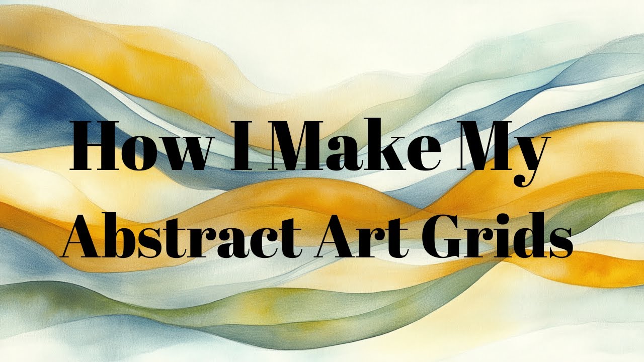 HOW I MAKE MY ABSTRACT ART GRIDS - EASY TUTORIAL - YouTube