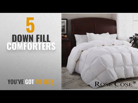 top-10-down-fill-comforters-[2018]:-rosecose-luxurious-goose-down-comforter-queen-duvet-insert-all