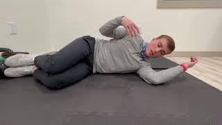 Side Lying Shoulder Isometric & Rolling (Front View) | Rotator Cuff & Scapular Stability 