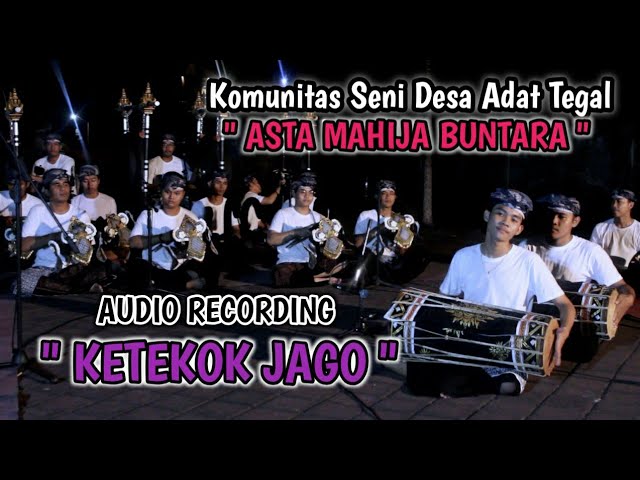 AUDIO RECORDING - BALEGANJUR KETEKOK JAGO - KOMUNITAS SENI DESA TEGAL  ASTA MAHIJA BUNTARA  class=