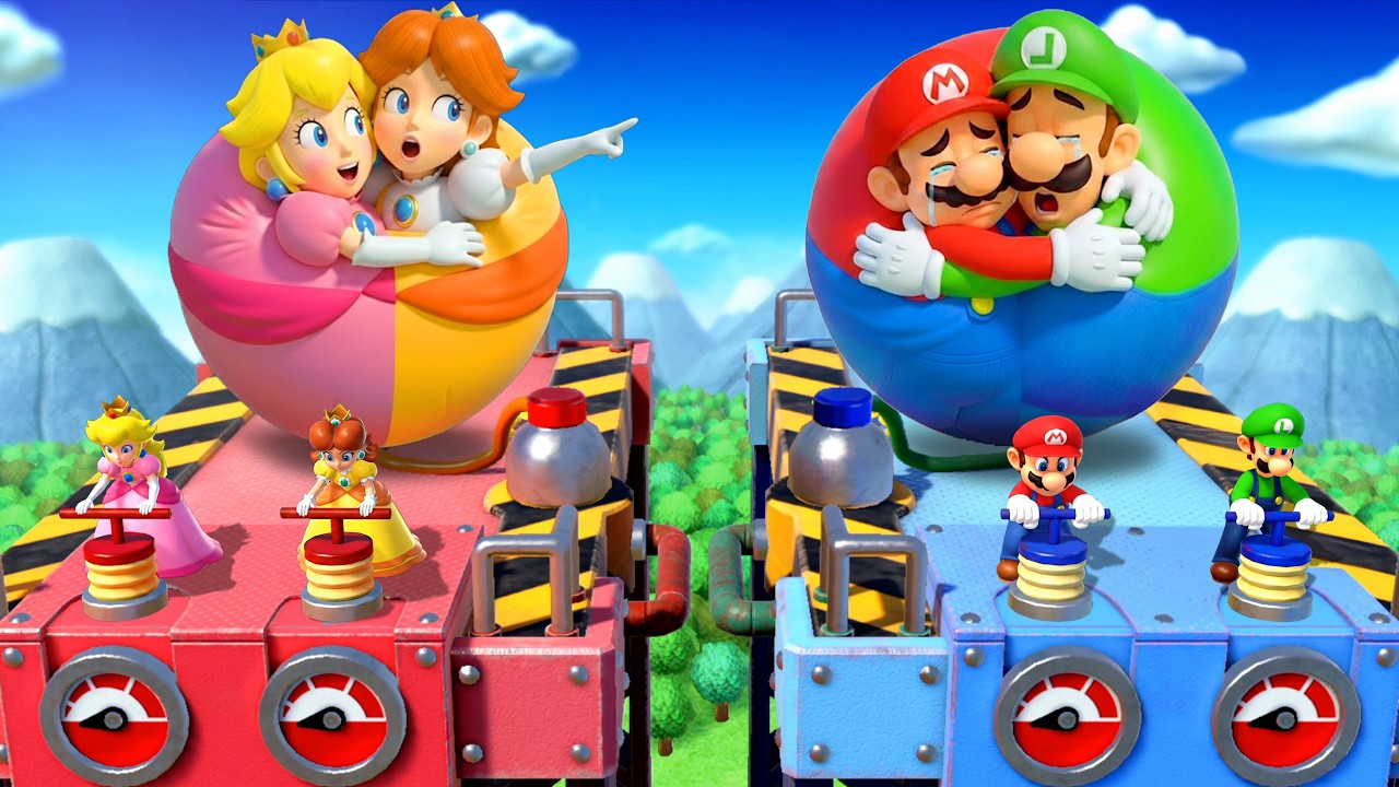 【マリオパーティswitch】最強プリンセスチーム対マリオブラザーズ！2vs2ミニゲーム完全版 4K UHD (2160P)